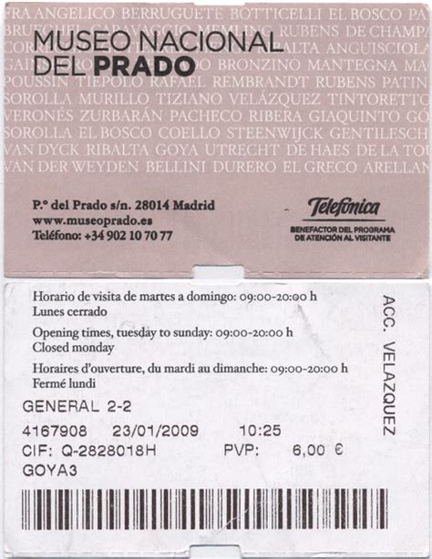 museo nacional del prado tickets